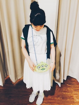 「台湾人」｜「アイテム（スニーカー）」を使った、mikiさん（レディース・150cm）の夏コーディネート
