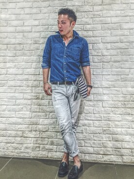 「Gc（ジーシー）のアイテム」を使った、未来さん（メンズ・174cm）の夏コーディネート