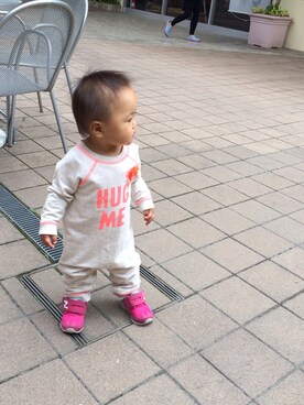 「Carter's（カーターズ）のアイテム（オールインワン・サロペット）」を使った、kanna...825さん（メンズ・80cm）の春コーディネート