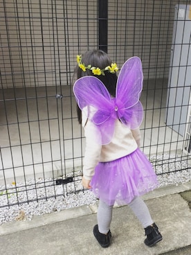 「アイテム（カチューシャ）」を使った、pommeさん（キッズ・100cm）の秋コーディネート