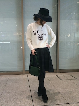 「ポシェット」｜HIKARUさん（レディース・160cm）の冬コーディネート