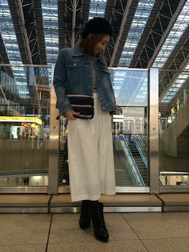 「DRWCYS（ドロシーズ）のアイテム（ブーツ）」を使った、HIKARUさん（レディース・160cm）の冬コーディネート