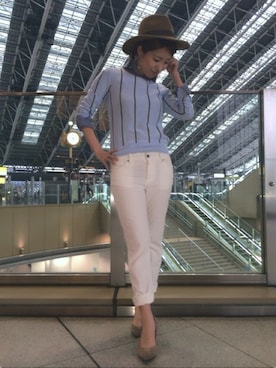 「DRWCYS（ドロシーズ）のアイテム」を使った、HIKARUさん（レディース・160cm）の冬コーディネート