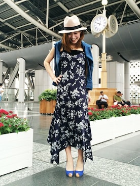 HIKARUさん（レディース・160cm）の夏コーディネート