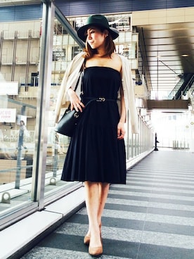 「hat」｜「アイテム（帽子）」を使った、HIKARUさん（レディース・160cm）の夏コーディネート