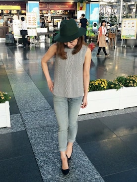 「DRWCYS（ドロシーズ）のアイテム」を使った、HIKARUさん（レディース・160cm）の夏コーディネート