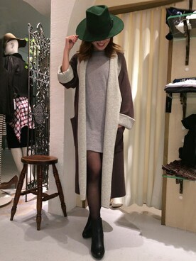 「DRWCYS（ドロシーズ）のアイテム（その他アウター）」を使った、HIKARUさん（レディース・160cm）の秋コーディネート