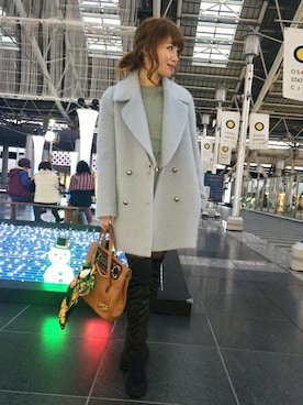 「DRWCYS（ドロシーズ）のアイテム（その他アウター）」を使った、HIKARUさん（レディース・160cm）の冬コーディネート