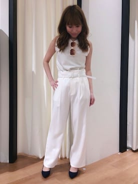 「DRWCYS（ドロシーズ）のアイテム（スウェット）」を使った、HIKARUさん（レディース・160cm）の春コーディネート