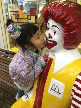 「fafa（フェフェ）のアイテム（ブルゾン）」を使った、fuuu✽さん（キッズ・90cm）の冬コーディネート