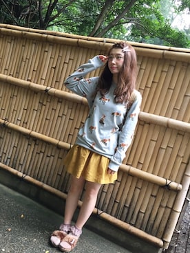 「キツネ柄」｜panさん（レディース・162cm）の秋コーディネート