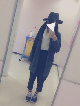 「Honeys（ハニーズ）のアイテム（ダウンジャケット/コート）」を使った、やなみくさん（レディース・158cm）の冬コーディネート