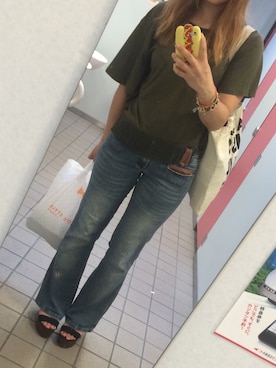 「H&M（エイチ・アンド・エム）のアイテム（PC・スマホグッズ/家電）」を使った、Y○さん（レディース・165cm）の夏コーディネート