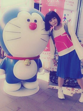 「chloma（クロマ）のアイテム」を使った、ナさん（レディース・152cm）の夏コーディネート