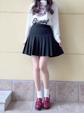 「WC（ダブル シー）のアイテム（ニット/セーター）」を使った、kana.さん（レディース・164cm）の春コーディネート