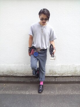 「アイテム（その他シューズ）」を使った、トモさん（メンズ・170cm・100代）の夏コーディネート