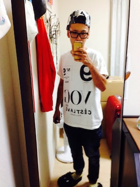 「AMBUSH（アンブッシュ）のアイテム（キャップ）」を使った、naoto¥さん（メンズ・166cm）の秋コーディネート