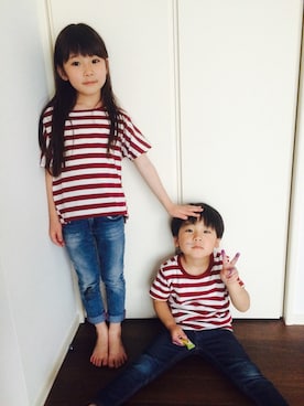 「ZARA（ザラ）のアイテム」を使った、YUKAさん（キッズ・110cm）の春コーディネート
