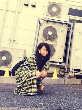 「JOYRICH（ジョイリッチ）のアイテム（その他アウター）」を使った、TEMPURAKIDZ YU-KAさん（レディース・151cm）の秋コーディネート