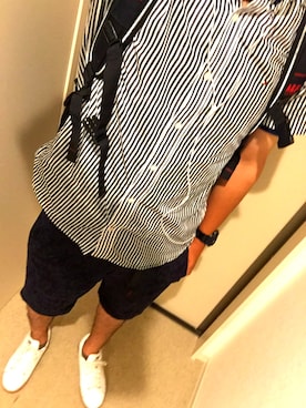 「Abercrombie&Fitch（アバークロンビーアンドフィッチ）のアイテム（バッグ）」を使った、Y-boyさん（メンズ・179cm）の夏コーディネート