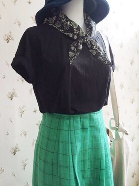 「skirt」｜「アイテム（パンツ）」を使った、temperatureさん（レディース・163cm）の夏コーディネート