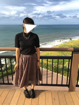 「激安コーデ」｜「アイテム（アクセサリー）」を使った、Chisaさん（レディース・169cm）の秋コーディネート