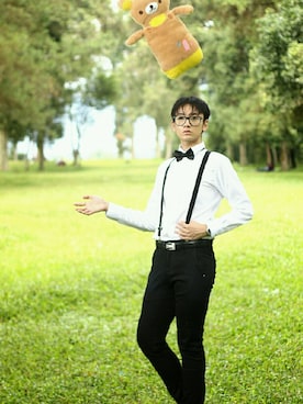 「model」｜Gani Risandyさん（メンズ・178cm）の秋コーディネート