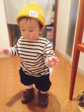 「babygap」｜「アイテム（その他シューズ）」を使った、Rinさん（キッズ・80cm）の冬コーディネート