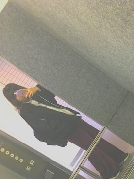 「学校」｜「アイテム（MA-1）」を使った、ひるさん（レディース・169cm）の秋コーディネート