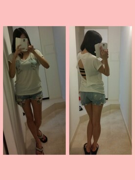 「Sol Angeles（ソルエンジェルズ）のアイテム」を使った、中山こころさん（レディース・160cm）の春コーディネート