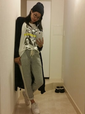 「splendid（スプレンディッド）のアイテム」を使った、中山こころさん（レディース・160cm）の秋コーディネート