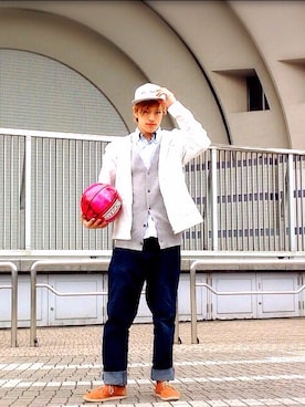 「freestylebasketball」｜K_Go 北山さん（メンズ・181cm）の春コーディネート