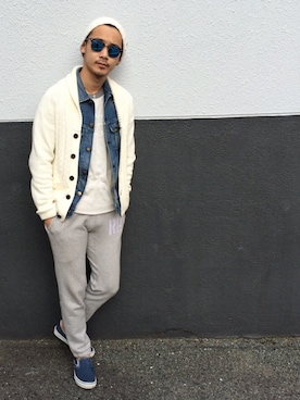 「期間限定ショップ」｜$$$_threearrowsさん（メンズ・165cm）の冬コーディネート