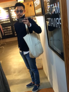 「期間限定ショップ」｜$$$_threearrowsさん（メンズ・165cm）の冬コーディネート