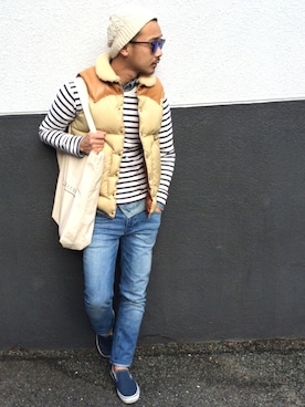 「期間限定ショップ」｜$$$_threearrowsさん（メンズ・165cm）の冬コーディネート