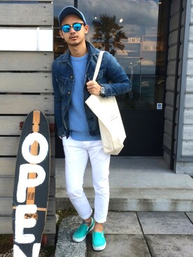 「期間限定ショップ」｜$$$_threearrowsさん（メンズ・165cm）の冬コーディネート
