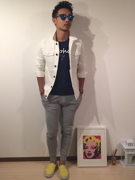 「Ralph Lauren」｜「アイテム（デニムジャケット）」を使った、$$$_threearrowsさん（メンズ・165cm）の春コーディネート