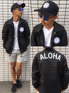 「Daniel Wellington」｜「アイテム（ナイロンジャケット）」を使った、$$$_threearrowsさん（メンズ・165cm）の秋コーディネート