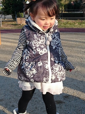 ゆん☺さん（キッズ・90cm）の冬コーディネート