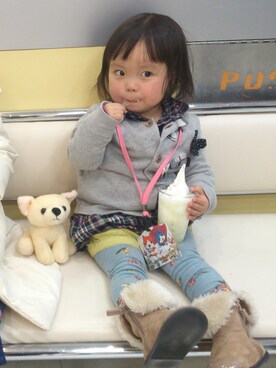 ゆん☺さん（キッズ・90cm）の冬コーディネート