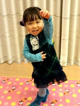 ゆん☺さん（キッズ・90cm）の冬コーディネート