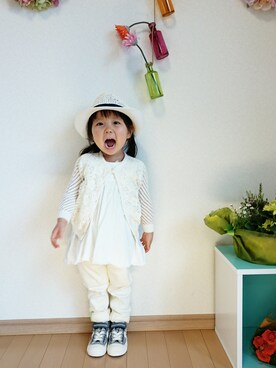 ゆん☺さん（キッズ・90cm）の春コーディネート