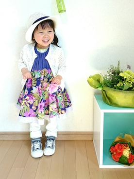 ゆん☺さん（キッズ・90cm）の春コーディネート