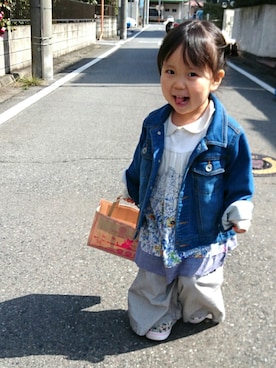 ゆん☺さん（キッズ・90cm）の春コーディネート