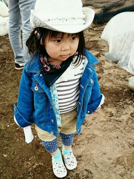 ゆん☺さん（キッズ・90cm）の春コーディネート