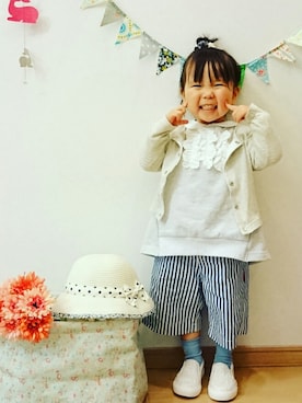 ゆん☺さん（キッズ・90cm）の春コーディネート