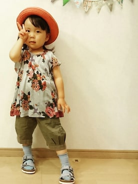 ゆん☺さん（キッズ・90cm）の夏コーディネート