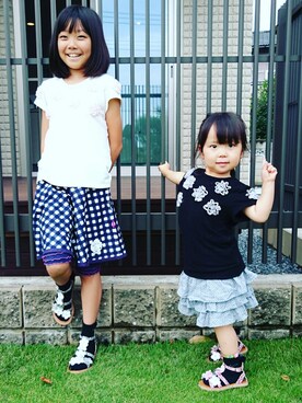 ゆん☺さん（キッズ・90cm）の夏コーディネート