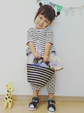ゆん☺さん（キッズ・90cm）の夏コーディネート