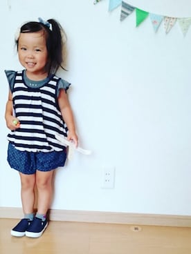 ゆん☺さん（キッズ・90cm）の夏コーディネート